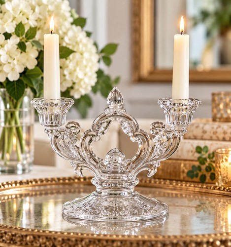 Vintage cambridge glass rose - vintage,